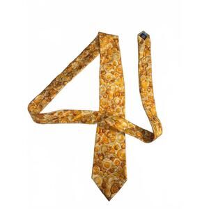 Jerry Garcia Nature Morte Necktie | Collection 70 - 100% Silk - Orange Abstract
